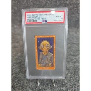 2022 Topps 206 Star Wars Maz Kanata Orange Star Field PSA 10